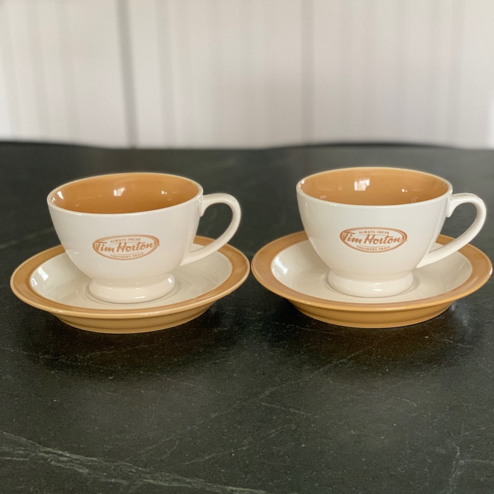 TIM HORTONS | Set of 2 | Tea Cup and Saucer